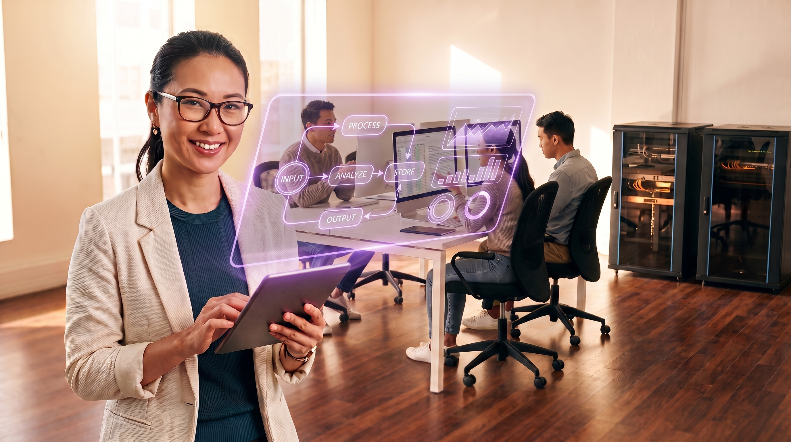 One workforce: people and AI working together.